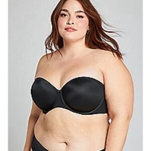 LANE BRYANT Cacique NWT New 38DD Lightly Lined MULTI-WAY Plus Strapless Bra.